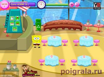 Картинка к игре Губка Боб подводный ресторан